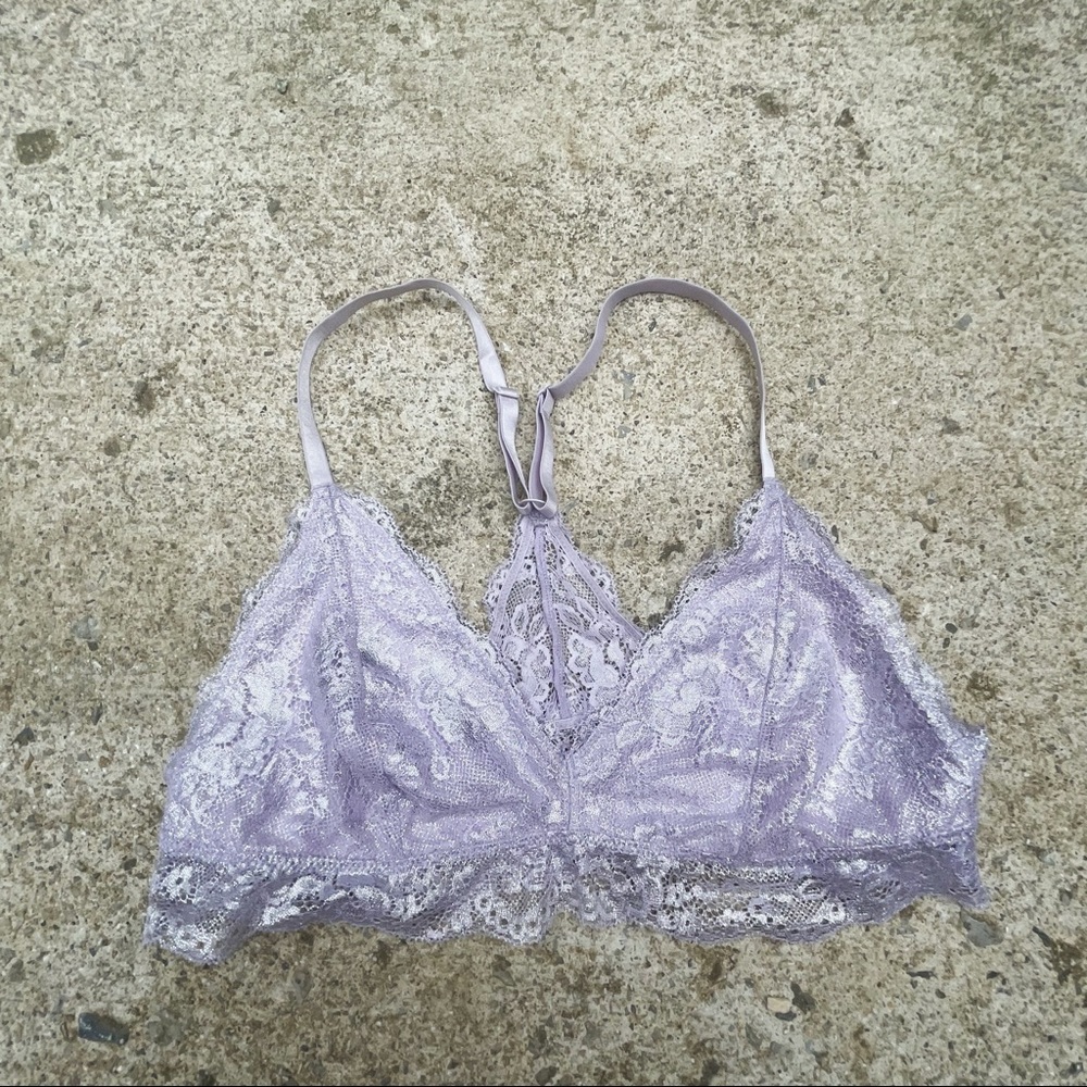 Lilac Lace Sparkly Bralette
